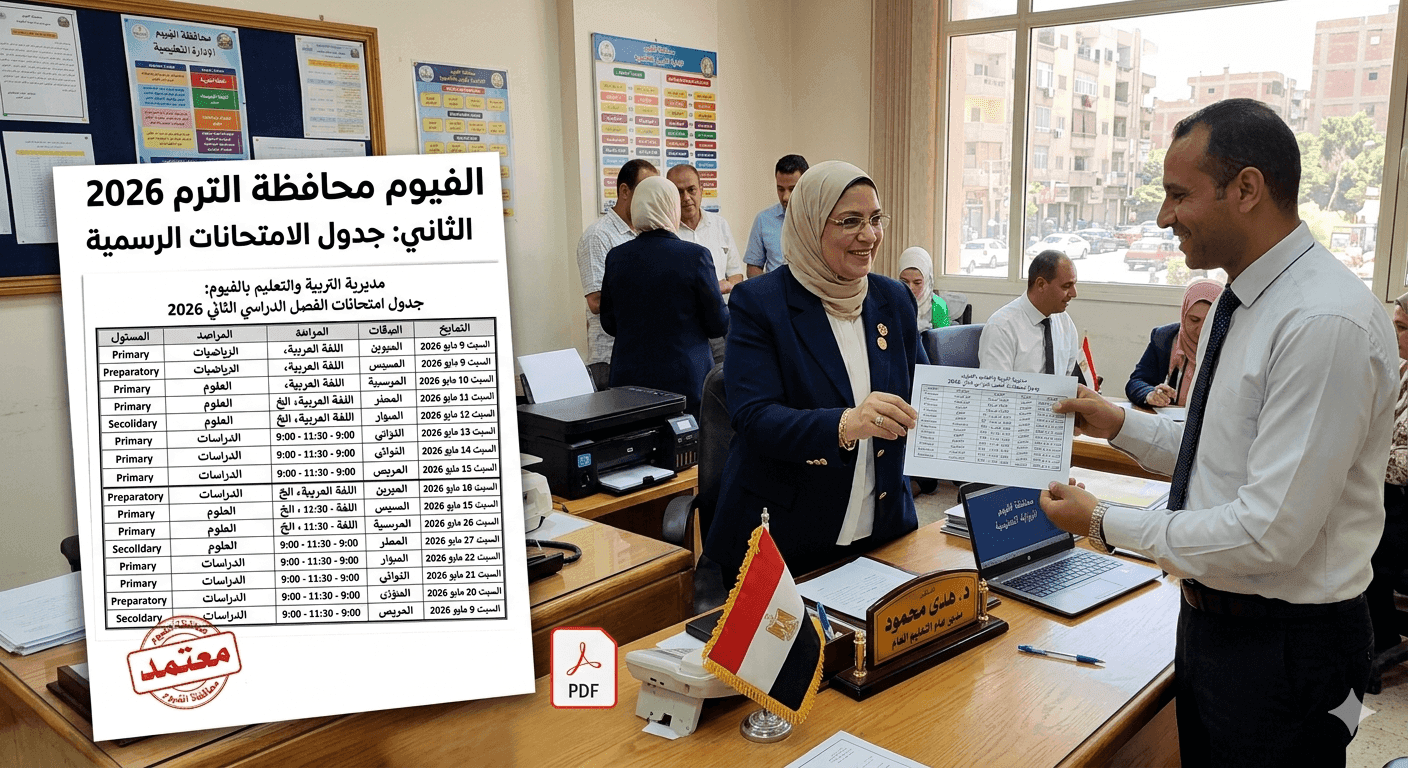 امتحانات محافظة الفيوم 2026